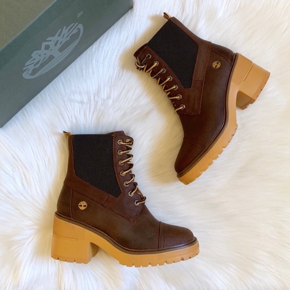 Timberland Brown Silver Blossom Mid Boots - Picture 2 of 8